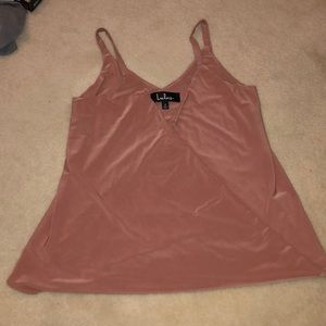 Lulus pink sleeveless blouse
